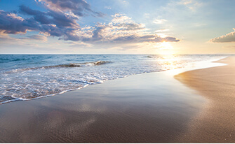 A coastal beache